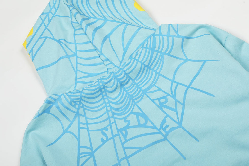 Sp5der Spiderweb Graphic Hoodie & Jogger Matching Set ¡ª detail