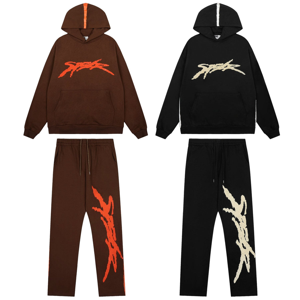 Sp5der Graphic Hoodie & Sweatpants Matching Set ¡ª comparison