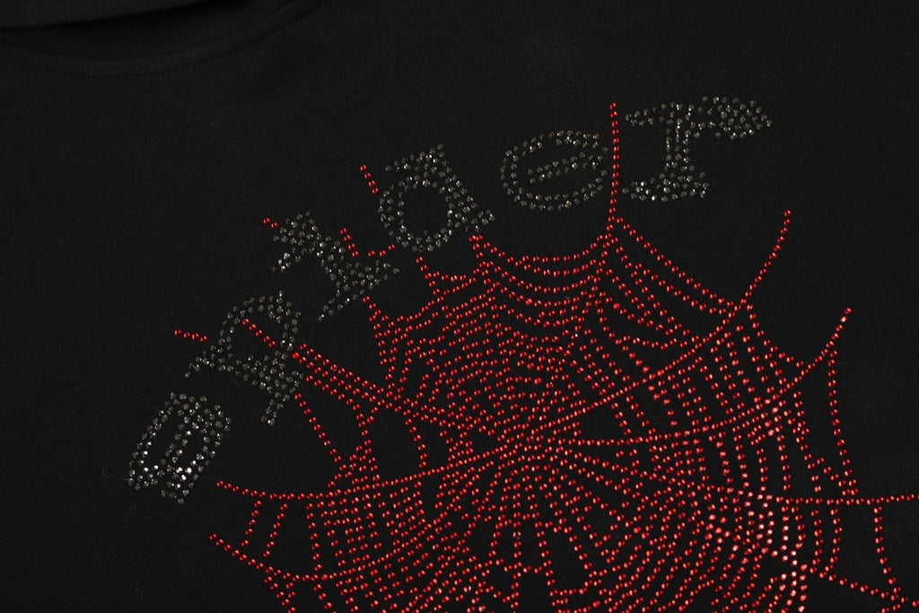 Sp5der Spider Web Graphic Hoodie & Sweatpants Set ¡ª detail