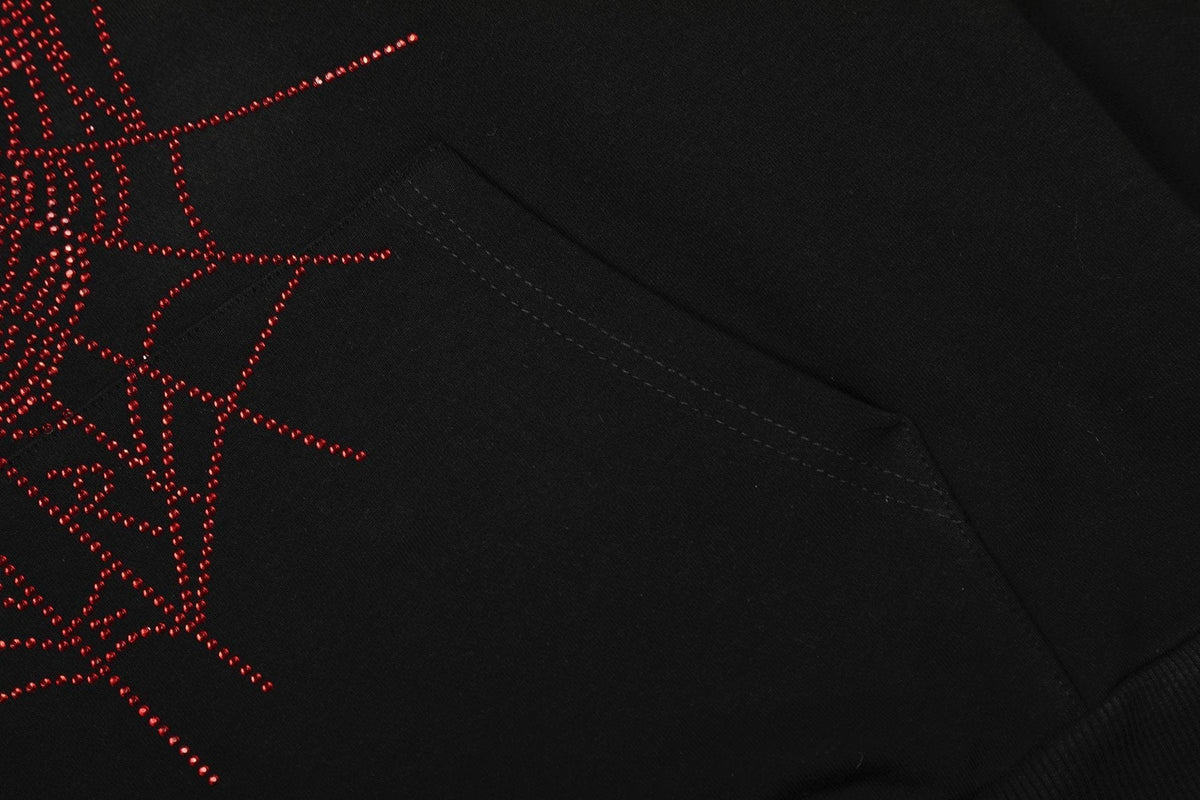 Sp5der Spider Web Graphic Hoodie & Sweatpants Set ¡ª detail