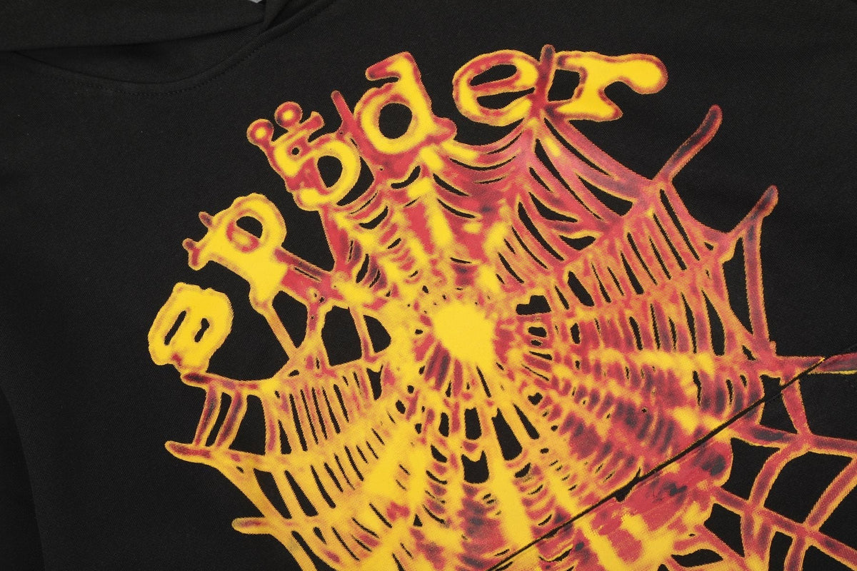 Sp5der Web Graphic Hoodie & Sweatpants Set ¡ª detail