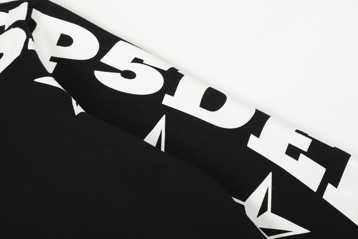 Sp5der Star Graphic Zip Hoodie & Pants Matching Set ¡ª detail