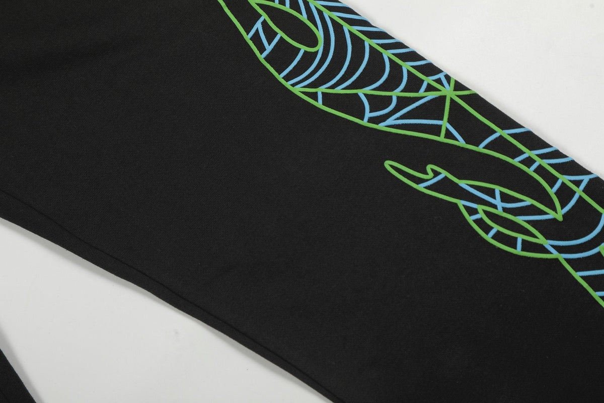 Sp5der Portrait Graphic Hoodie & Jogger Matching Set ¡ª detail