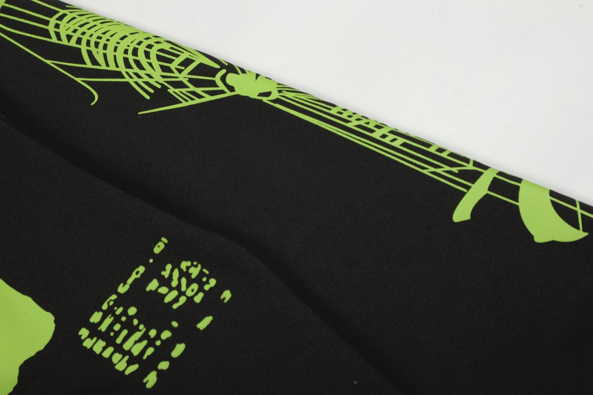 Sp5der Web Graphic Hoodie & Sweatpants Matching Set ¡ª detail