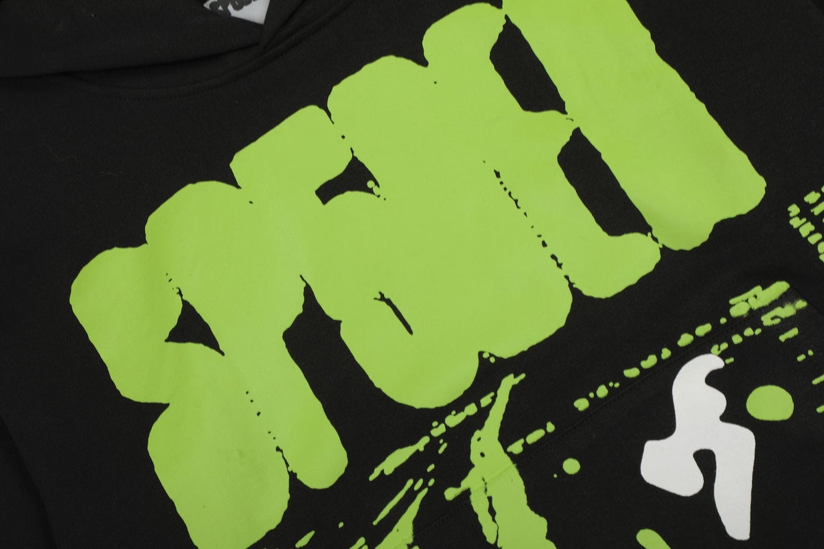 Sp5der Web Graphic Hoodie & Sweatpants Matching Set ¡ª detail
