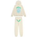 Sp5der Cream Graphic Hoodie & Sweatpants Matching Set ¡ª hero