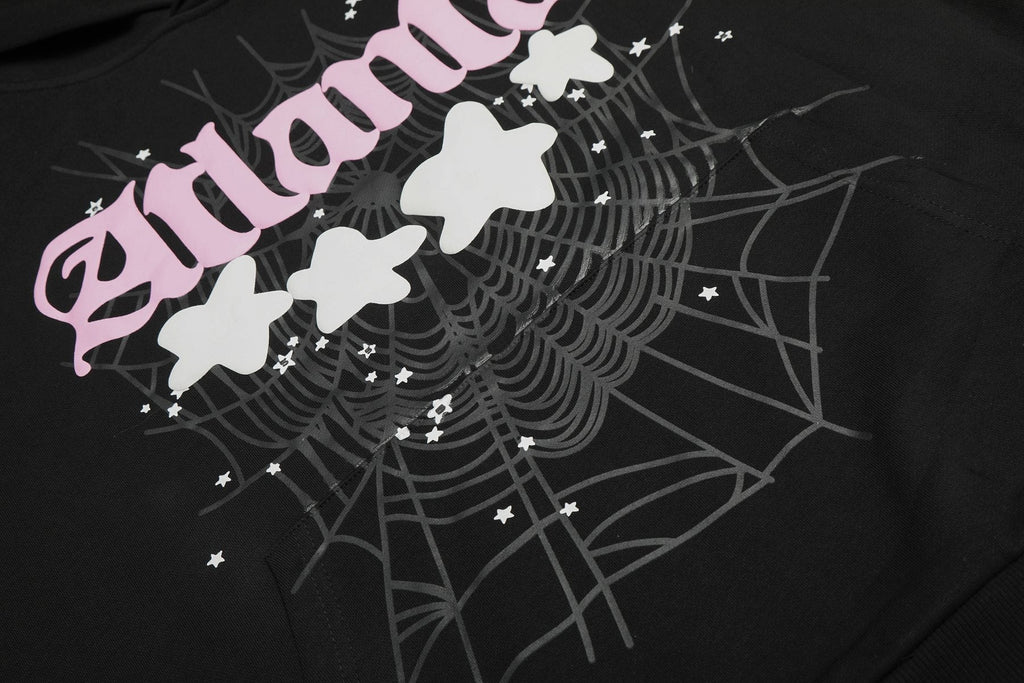 Sp5der Atlanta Spiderweb Graphic Hoodie ¡ª detail