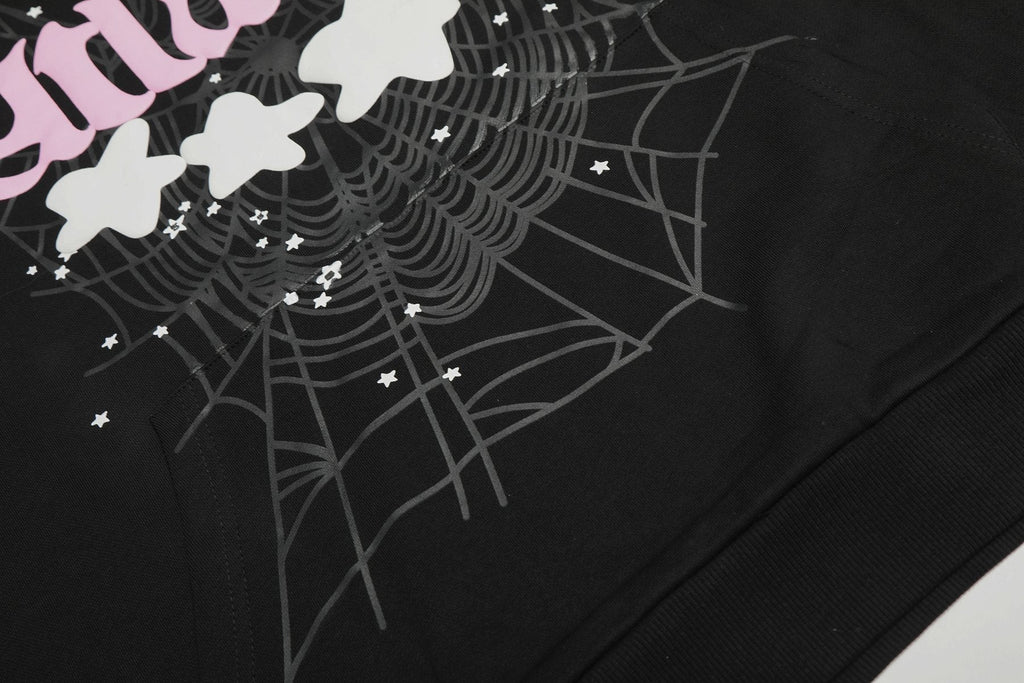 Sp5der Atlanta Spiderweb Graphic Hoodie ¡ª detail