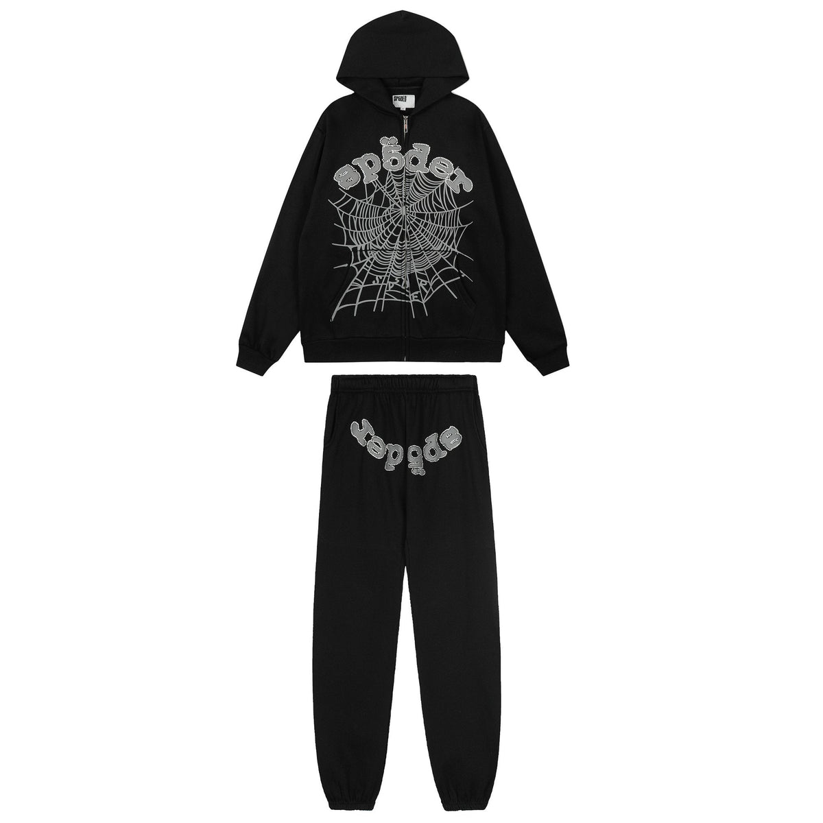 Sp5der Spider-Web Zip Hoodie & Jogger Matching Set ¡ª hero