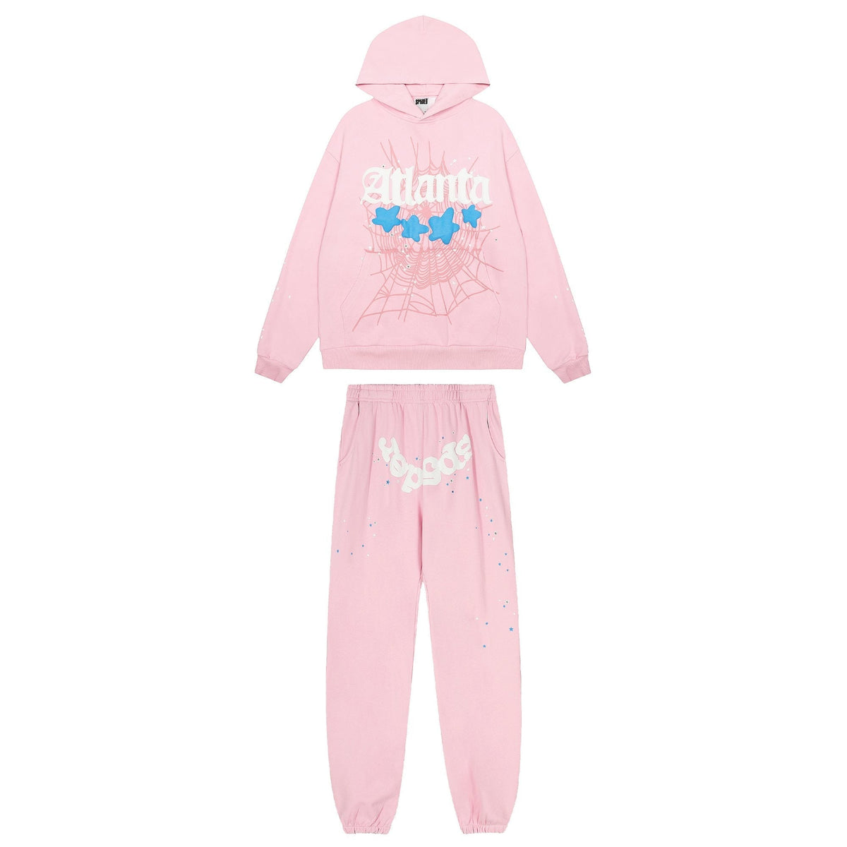 Sp5der Spiderweb Graphic Hoodie & Sweatpants Matching Set ¡ª hero