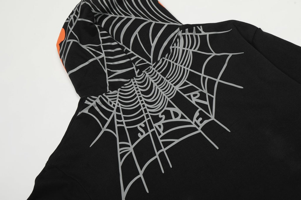 Sp5der Spiderweb Graphic Hoodie & Jogger Matching Set ¡ª detail