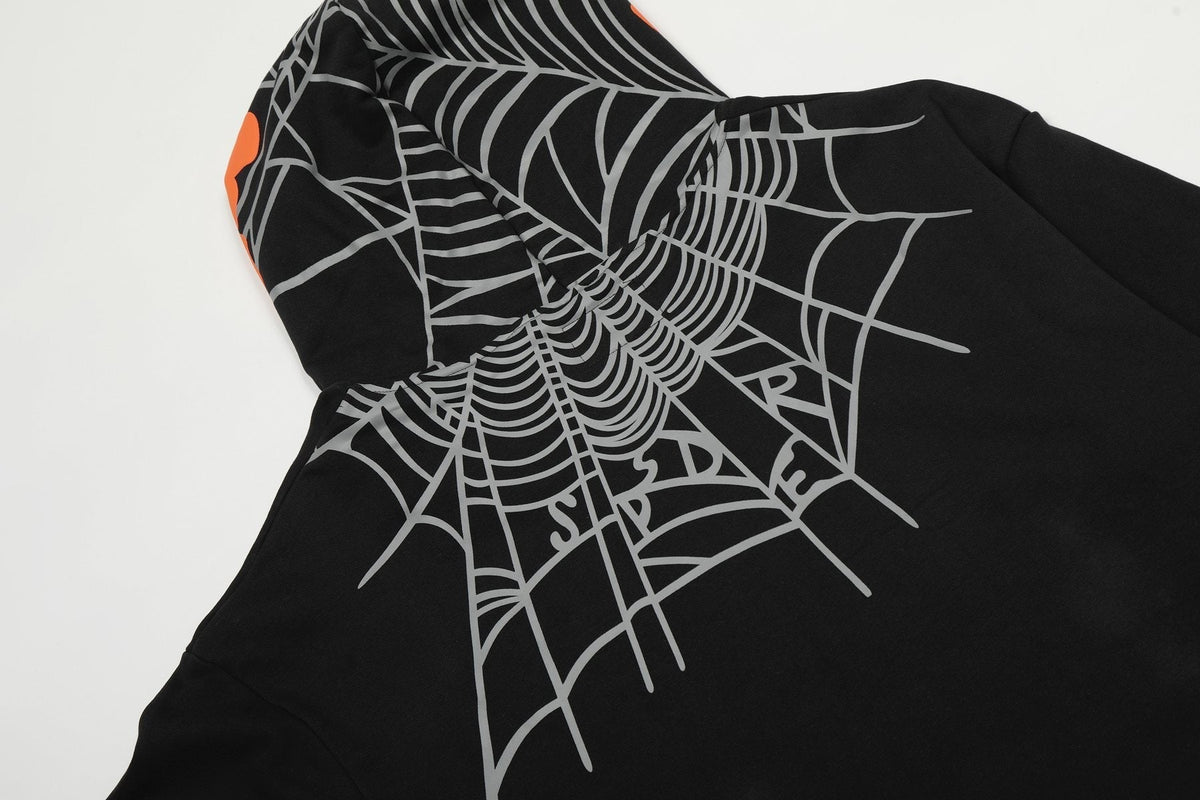 Sp5der Spiderweb Graphic Hoodie & Jogger Matching Set ¡ª detail