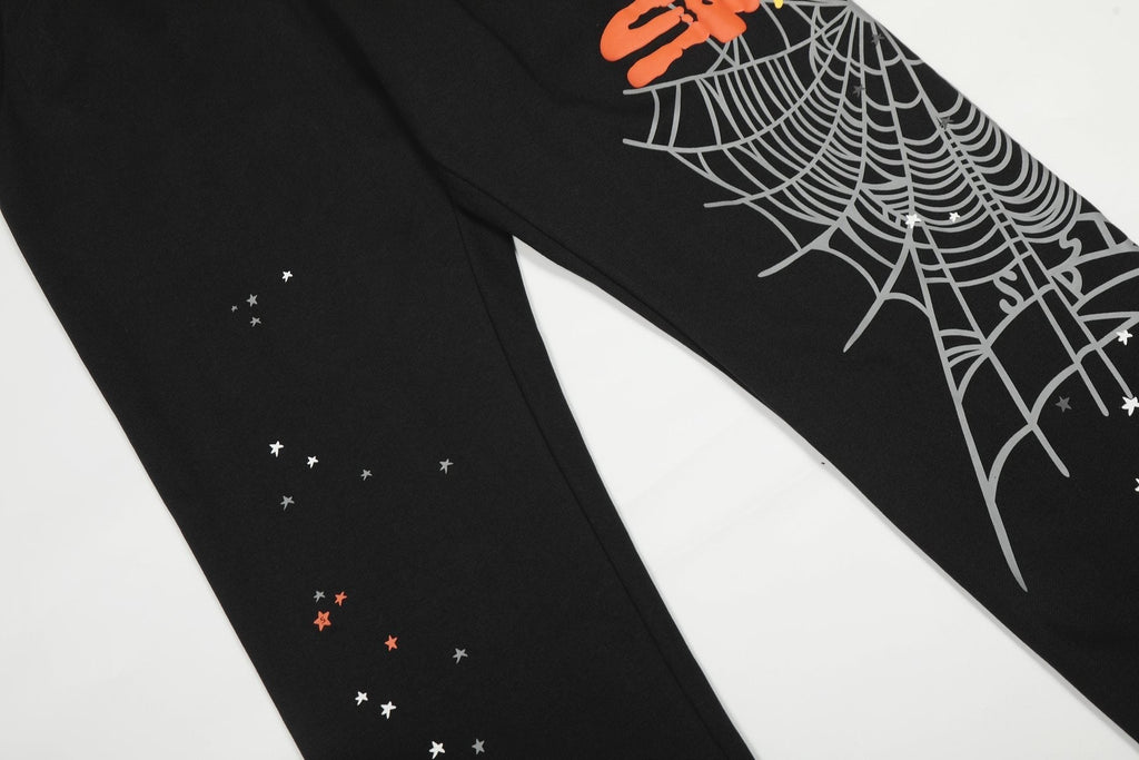 Sp5der Spiderweb Graphic Hoodie & Jogger Matching Set ¡ª detail