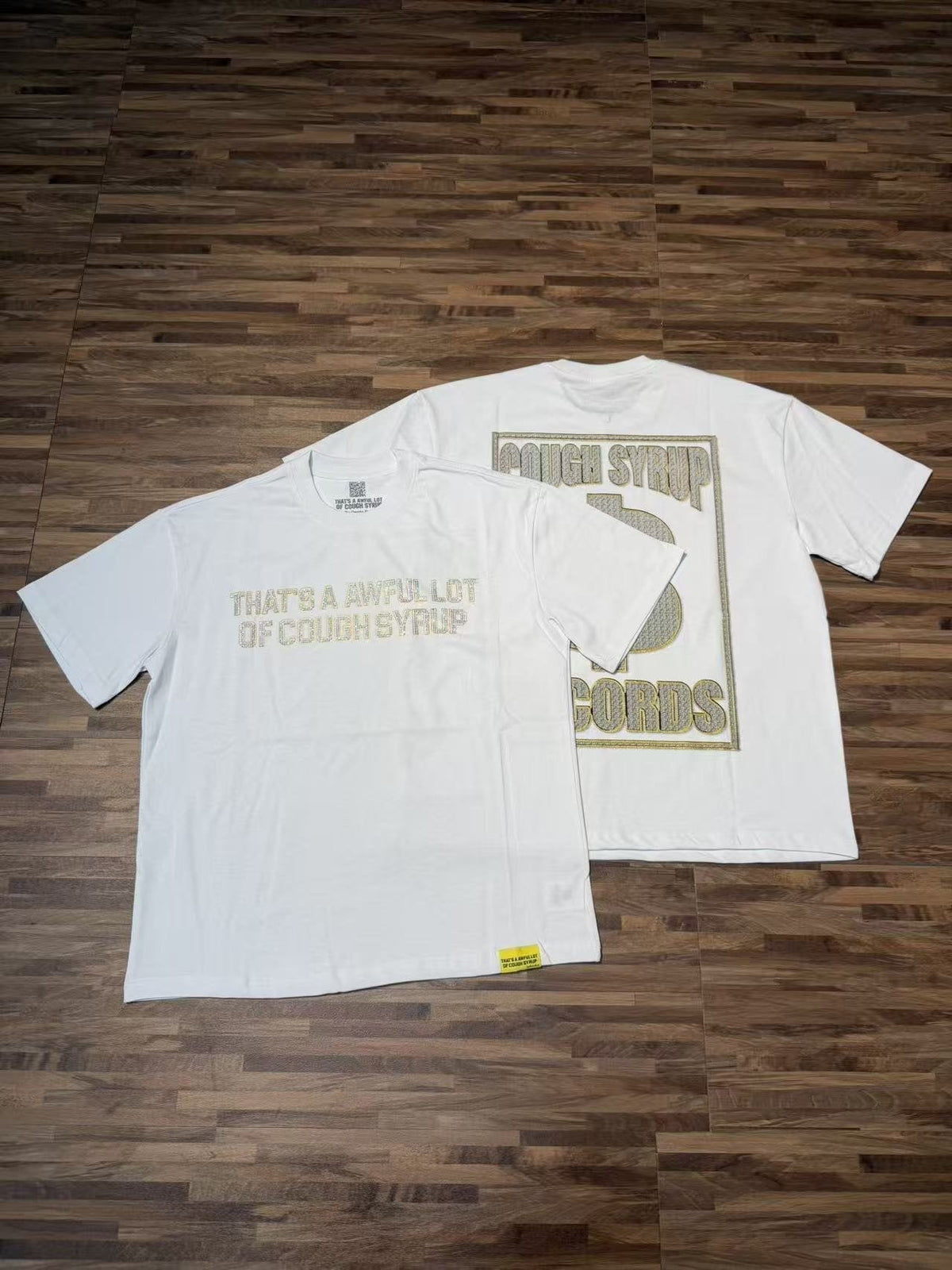 THAT'S A AWFUL LOT OF COUGH SYRUP Dough Syrup Records Dollar Graphic T-Shirt ¡ª context