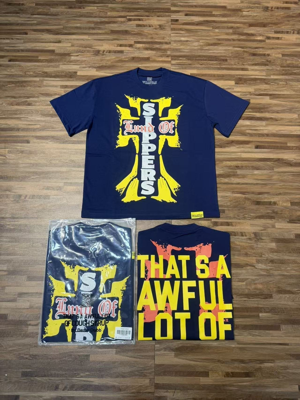 THAT'S A AWFUL LOT OF COUGH SYRUP Cross Graphic Short-Sleeve T-Shirt ¡ª context