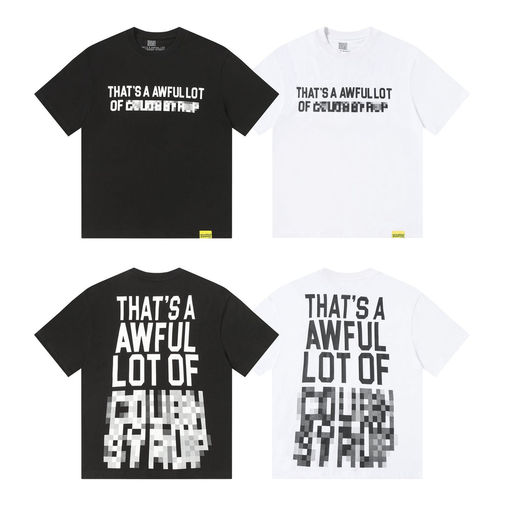 THAT'S A AWFUL LOT OF COUGH SYRUP Back Text Graphic T-Shirt ¡ª comparison
