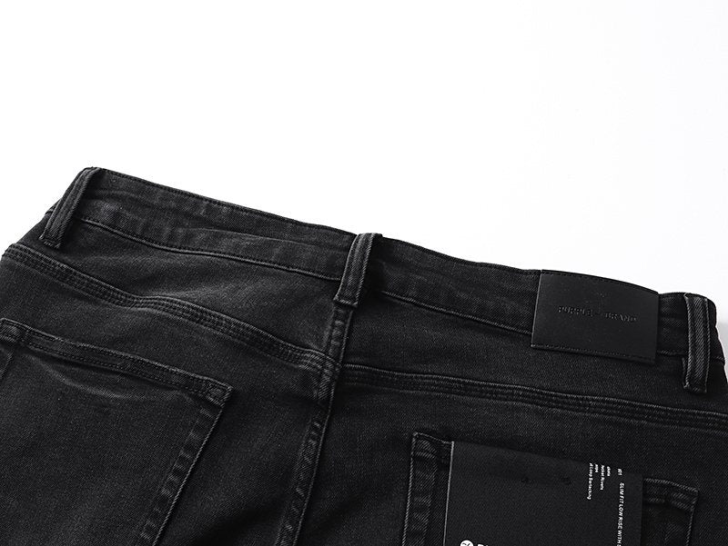 Purple Brand Black Washed Rhinestone Detail Jeans ¡ª detail