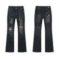 Purple Brand Black Distressed Bootcut Jeans ¡ª hero