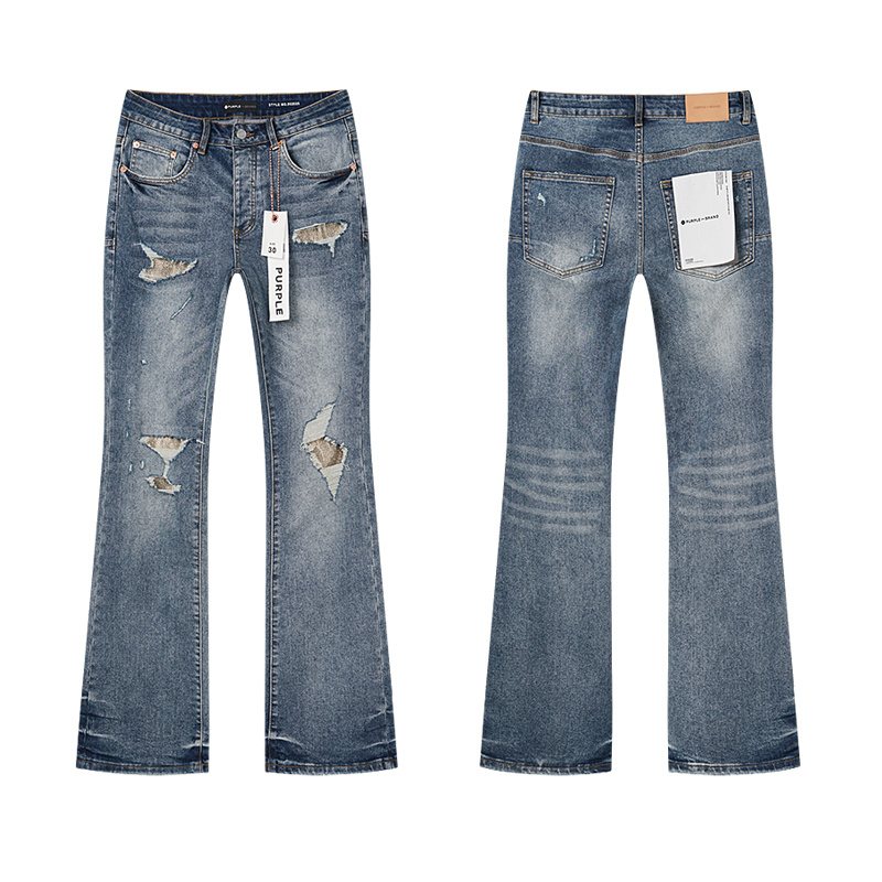Purple Brand Blue Distressed Bootcut Jeans ¡ª hero