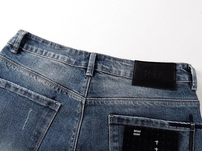 RTA Bryant Skinny Cross-Embellished Jeans ¡ª detail