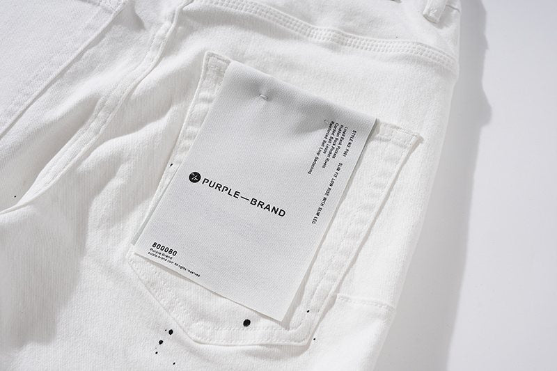 Purple Brand Paint-Splatter Distressed Jeans ¡ª detail