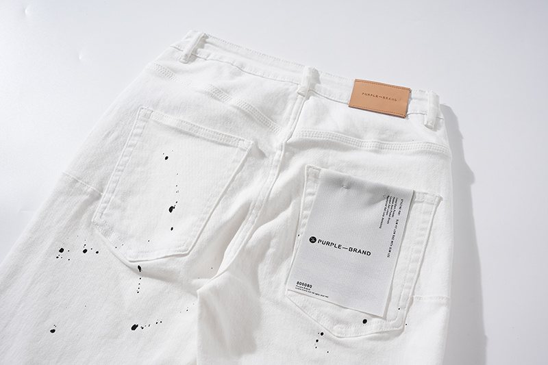 Purple Brand Paint-Splatter Distressed Jeans ¡ª detail