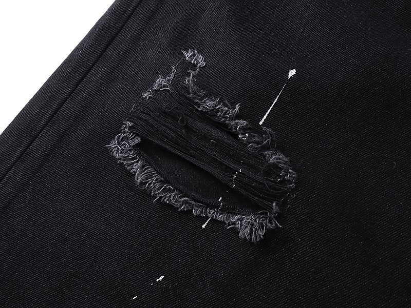 Purple Brand Paint-Splatter Distressed Jeans ¡ª detail