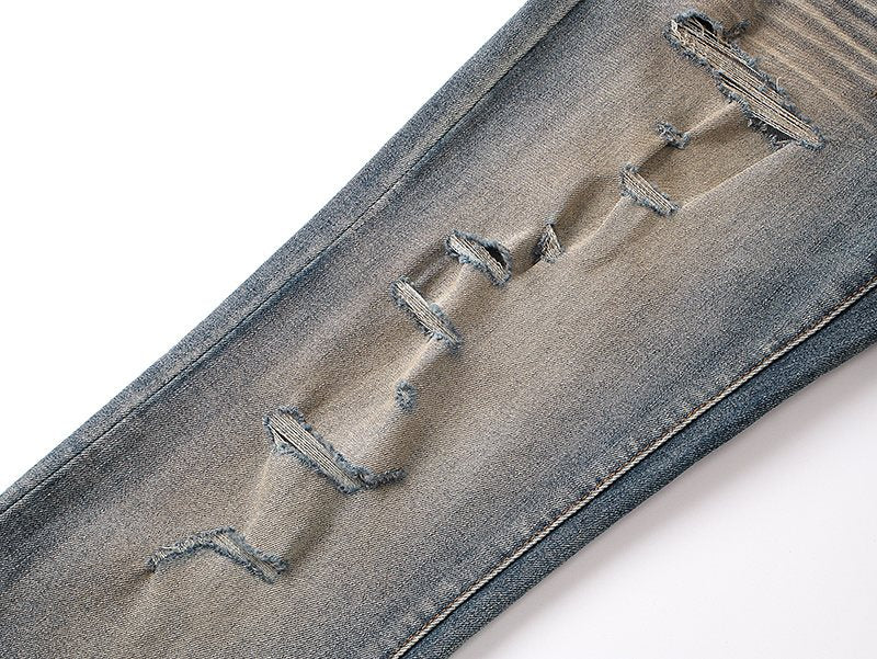 Purple Brand Distressed Flare Jeans ¡ª detail