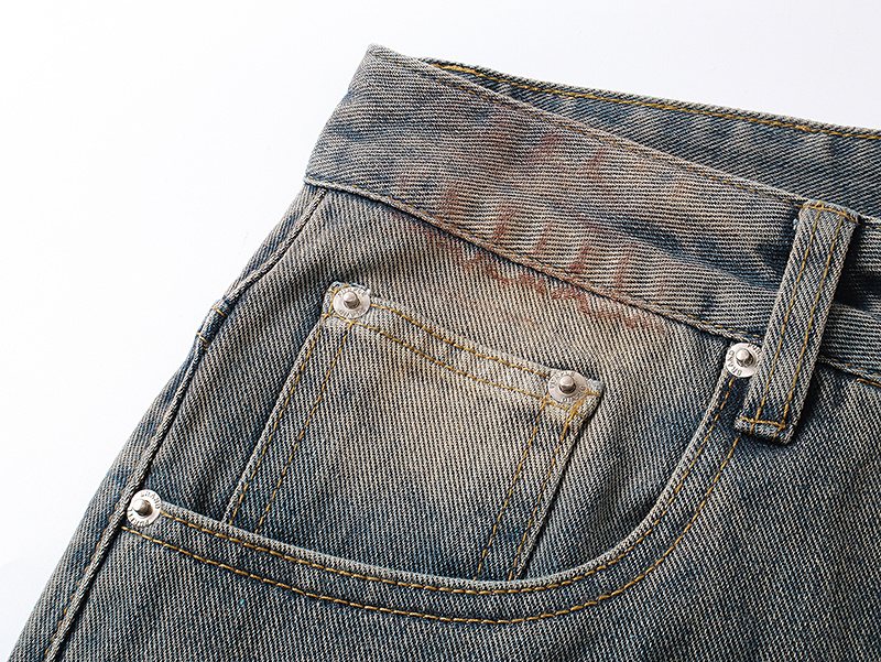 Purple Brand Distressed Blue Jeans ¡ª detail