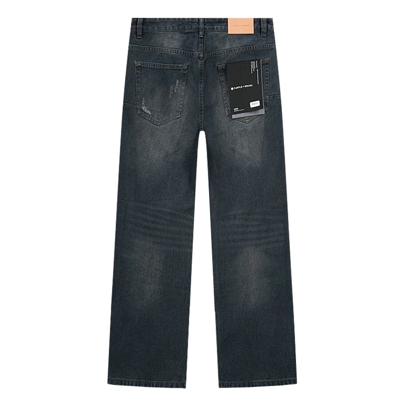 Purple Brand Dark Blue Distressed Jeans ¡ª back