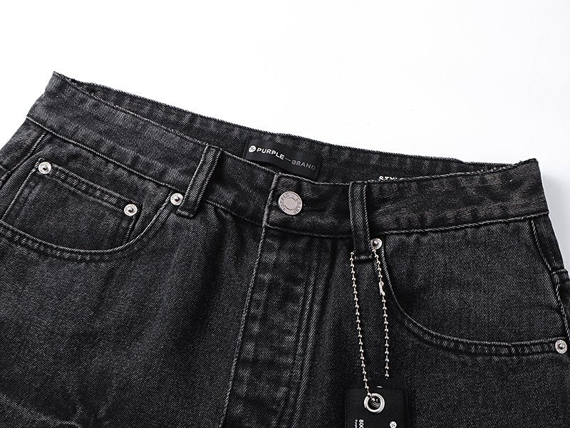 Purple Brand Black Starburst Wash Jeans ¡ª detail