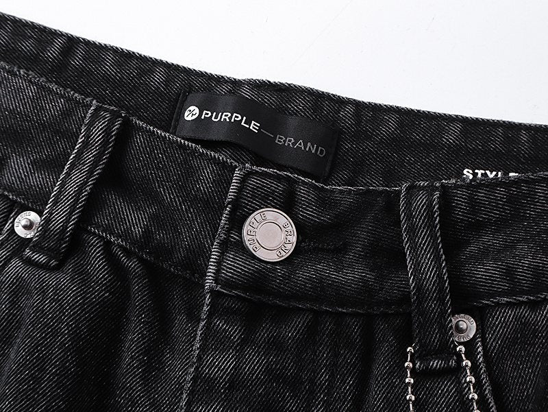 Purple Brand Black Starburst Wash Jeans ¡ª detail