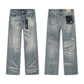 Purple Brand Light Blue Wash Straight-Leg Jeans ¡ª hero