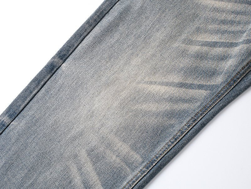 Purple Brand Light Blue Wash Straight-Leg Jeans ¡ª detail