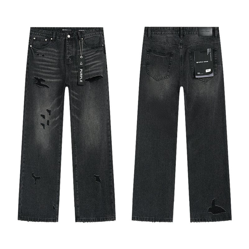 Purple Brand PU813 Washed Black Distressed Jeans ¡ª hero