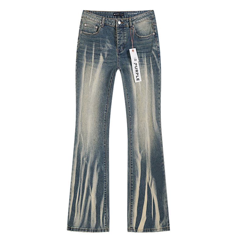 Purple Brand Blue Washed Flare Jeans ¡ª hero