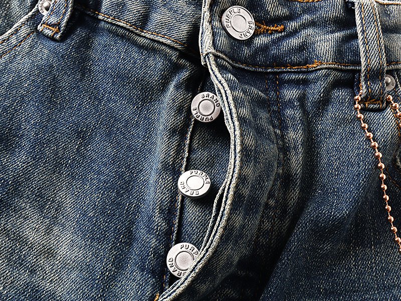 Purple Brand Blue Washed Flare Jeans ¡ª detail