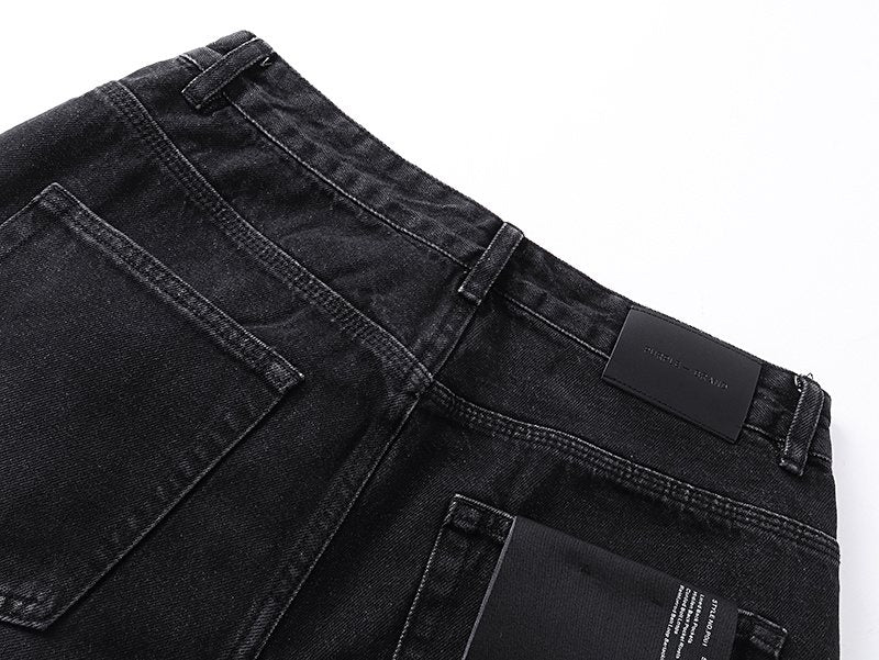 Purple Brand Black Graphic Patch Jeans ¡ª detail
