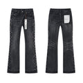Purple Brand Floral Embroidered Flared Jeans ¡ª hero