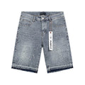 Purple Brand Rhinestone Light Wash Denim Shorts ¡ª hero