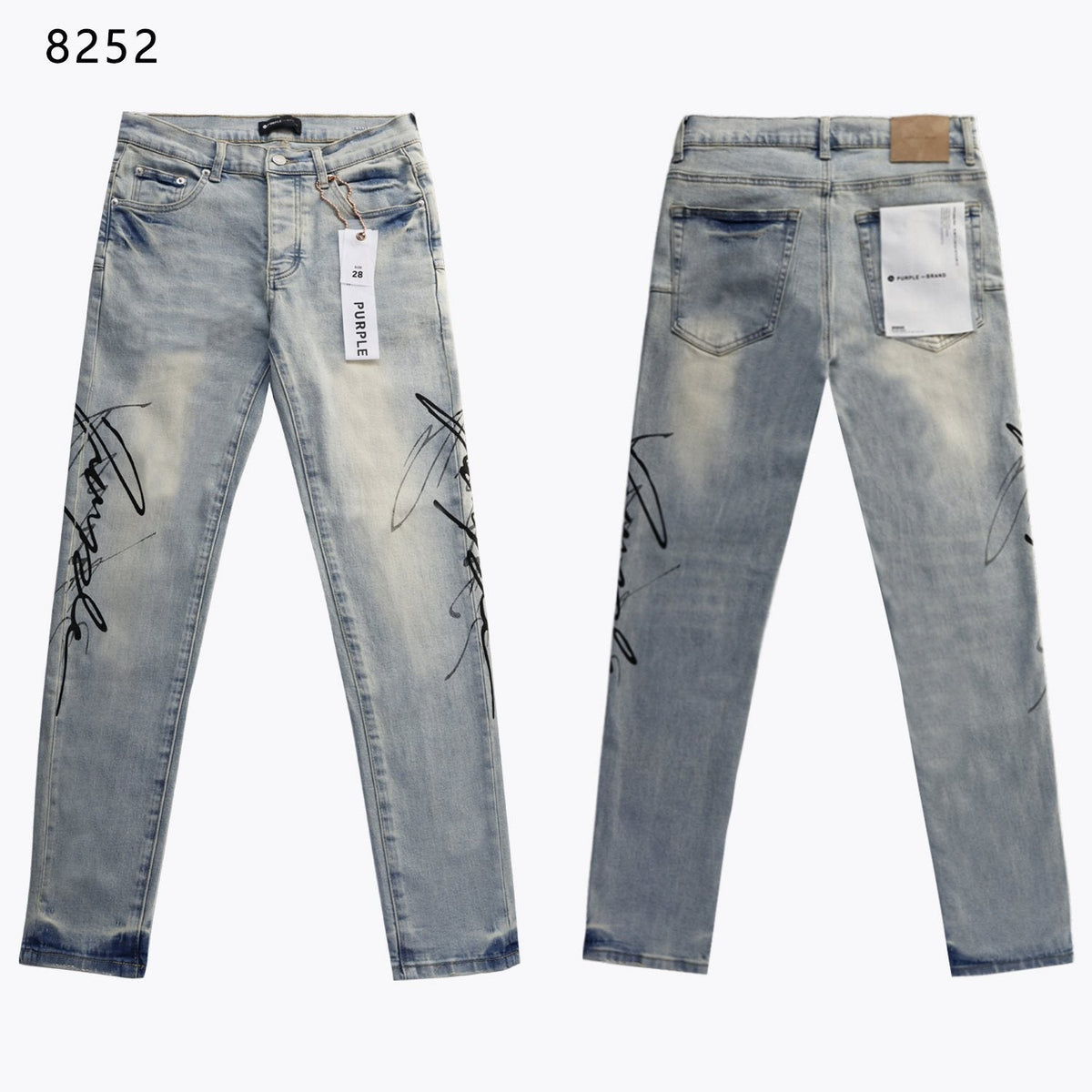 Purple Brand Sinners Graphic Skinny Jeans ¡ª hero