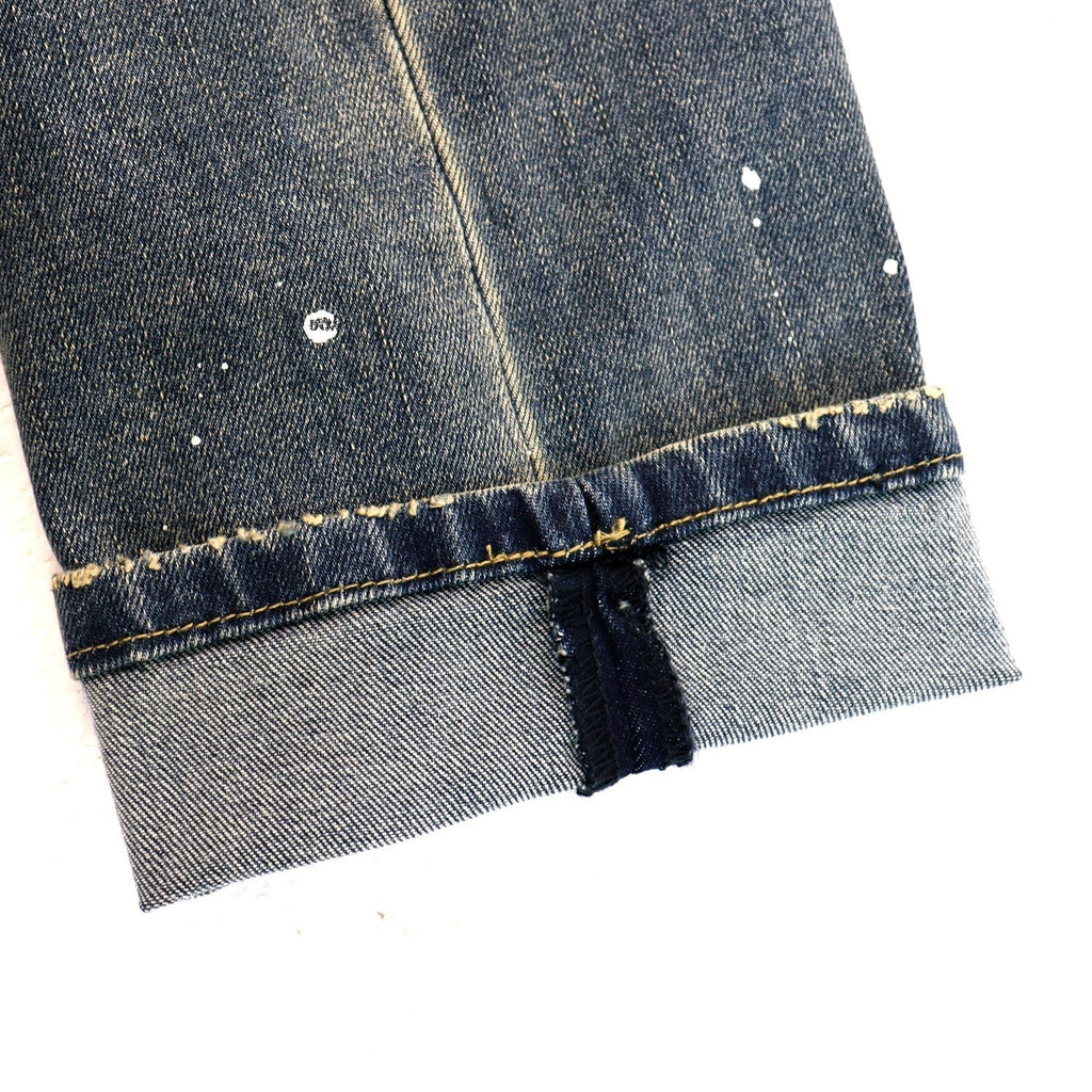 Purple Brand P001 Washed Blue Distressed Patch Jeans ¡ª detail