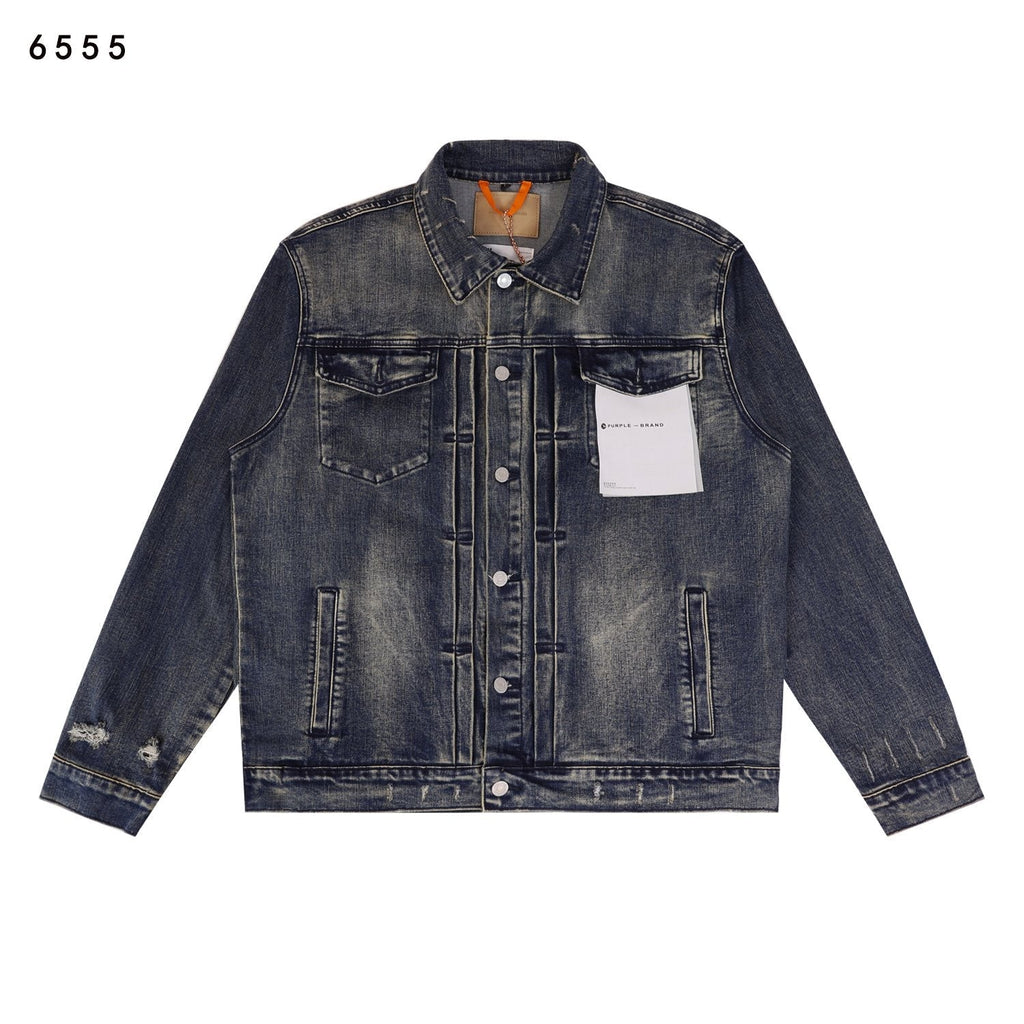 Purple Brand Bandana Trucker Denim Jacket ¡ª hero