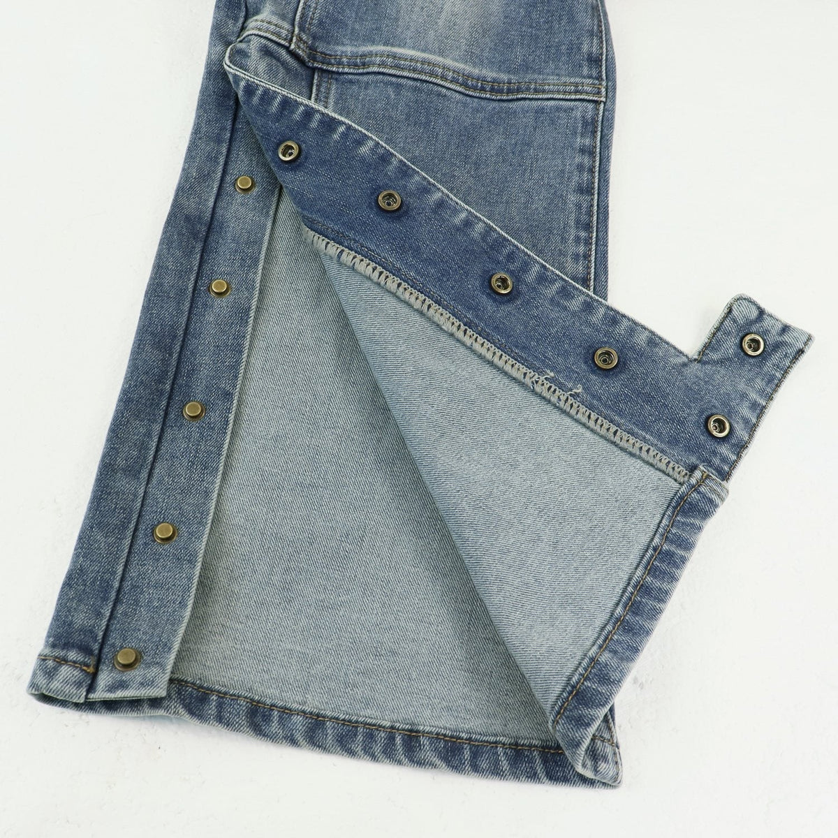 Purple Brand Washed Blue Denim Jeans ¡ª detail