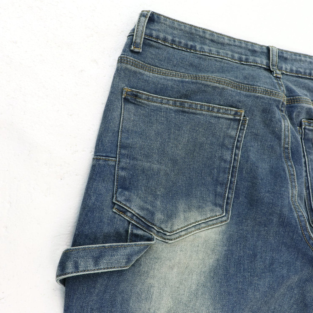 Purple Brand Washed Blue Denim Jeans ¡ª detail