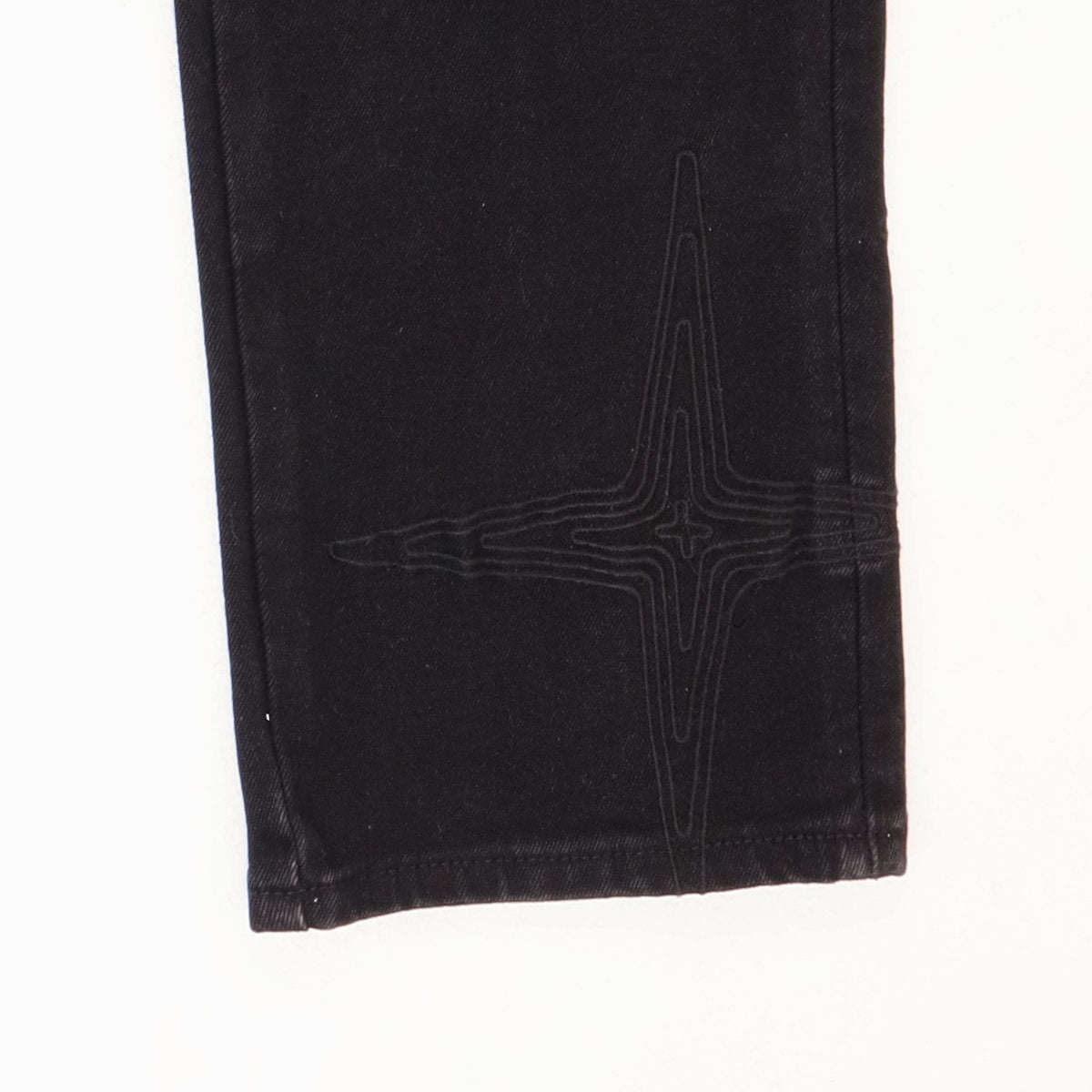 Purple Brand Star Embroidered Washed Jeans ¡ª detail
