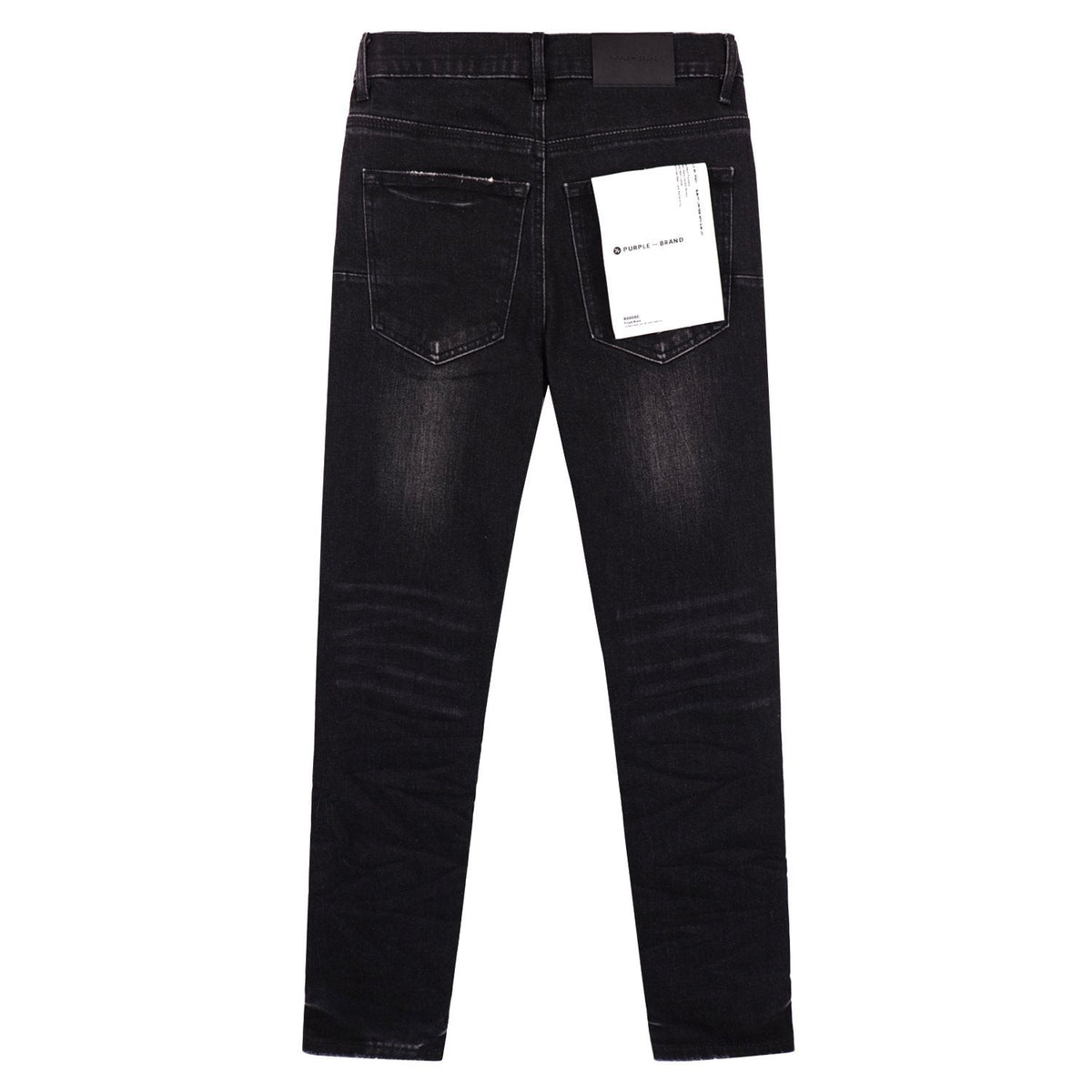 Purple Brand P001 Distressed Washed Black Slim Jeans ¡ª back