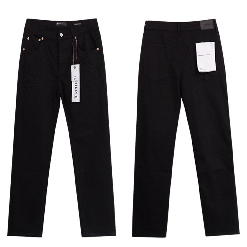 Purple Brand Washed Black Distressed Jeans ¡ª hero