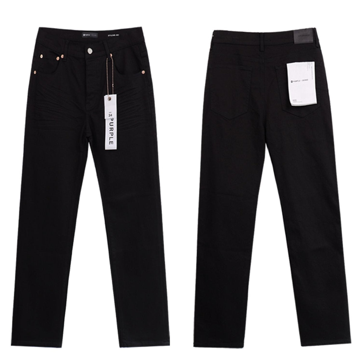 Purple Brand Washed Black Distressed Jeans ¡ª hero