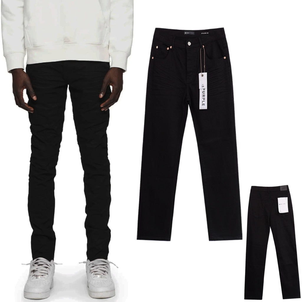 Purple Brand Washed Black Distressed Jeans ¡ª context